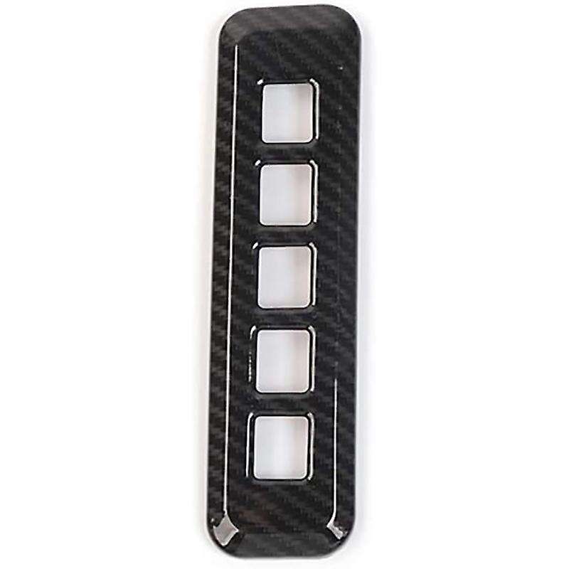 Door Carbon Fiber Password Lock Panel Trim Cover, Button Keyboard Trim Strip for 2015-2020