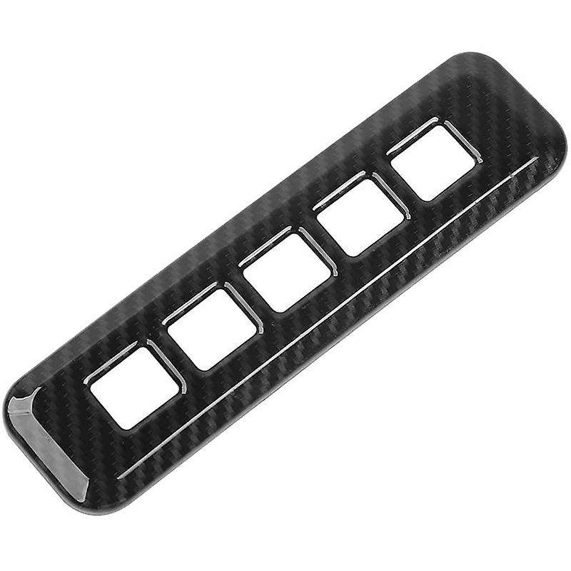 Door Carbon Fiber Password Lock Panel Trim Cover, Button Keyboard Trim Strip for 2015-2020