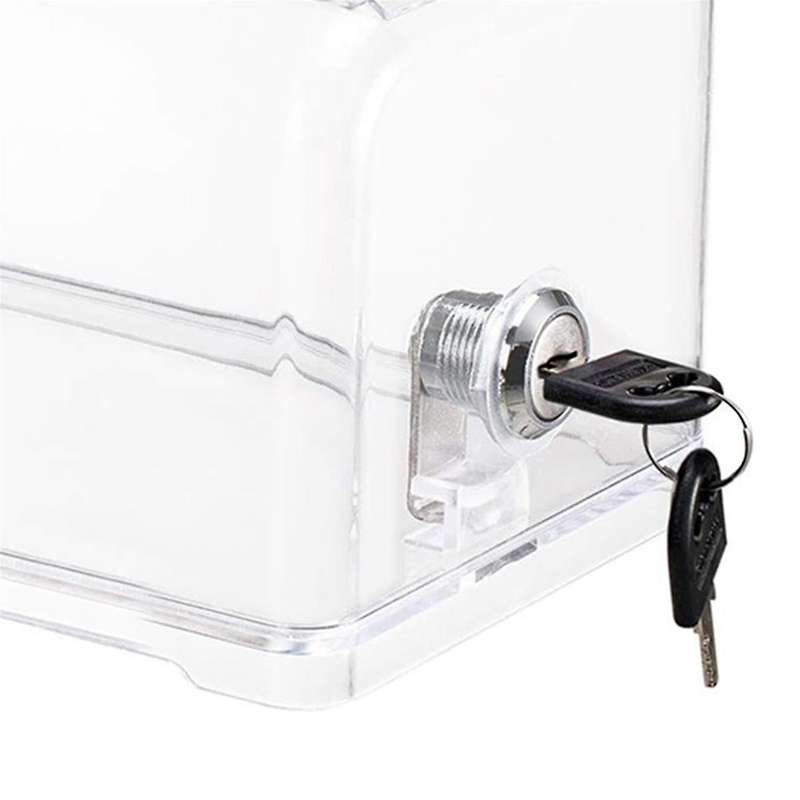 Donation Suggestion Box with Lock, Ballot Box,Suggestion Box for Fundraising, Donation, Tip Jars, Ra