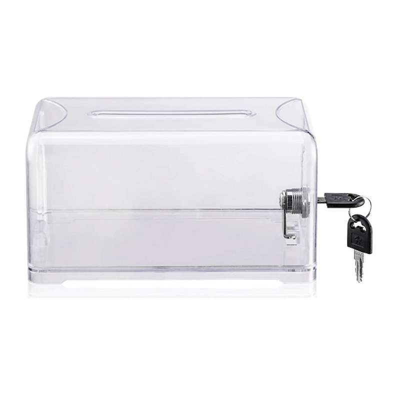 Donation Suggestion Box with Lock, Ballot Box,Suggestion Box for Fundraising, Donation, Tip Jars, Ra