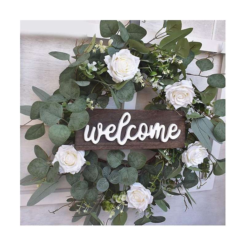 Door Decoration Christmas Eucalyptus Small Famous Brand Wreath Door Hanging Christmas Wreath