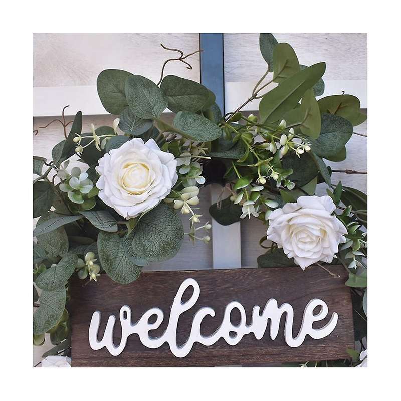 Door Decoration Christmas Eucalyptus Small Famous Brand Wreath Door Hanging Christmas Wreath
