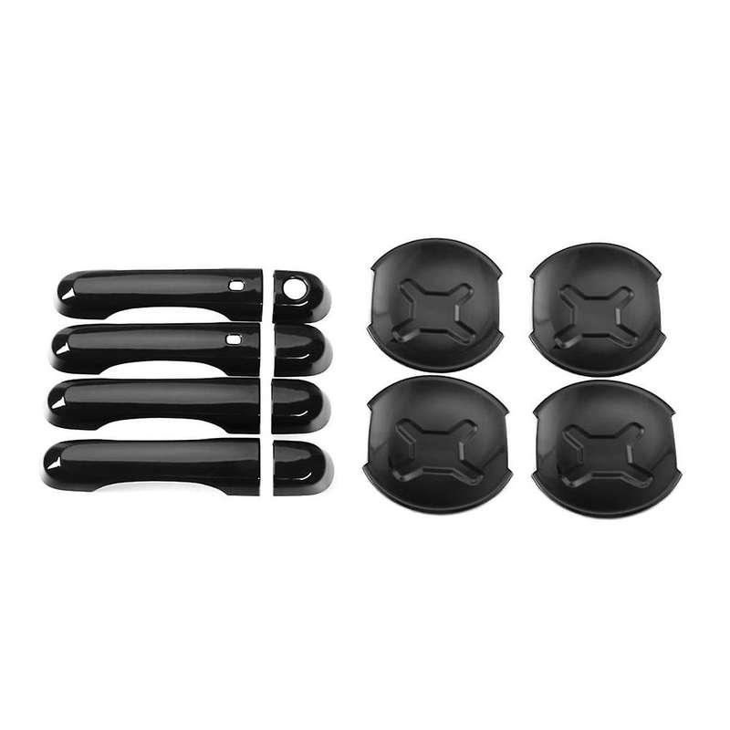 Door Grab Handle Bowl Decoration Cover Trim Sticker for 2016 2017 2018 2019 2020 2021 Exterior Acces