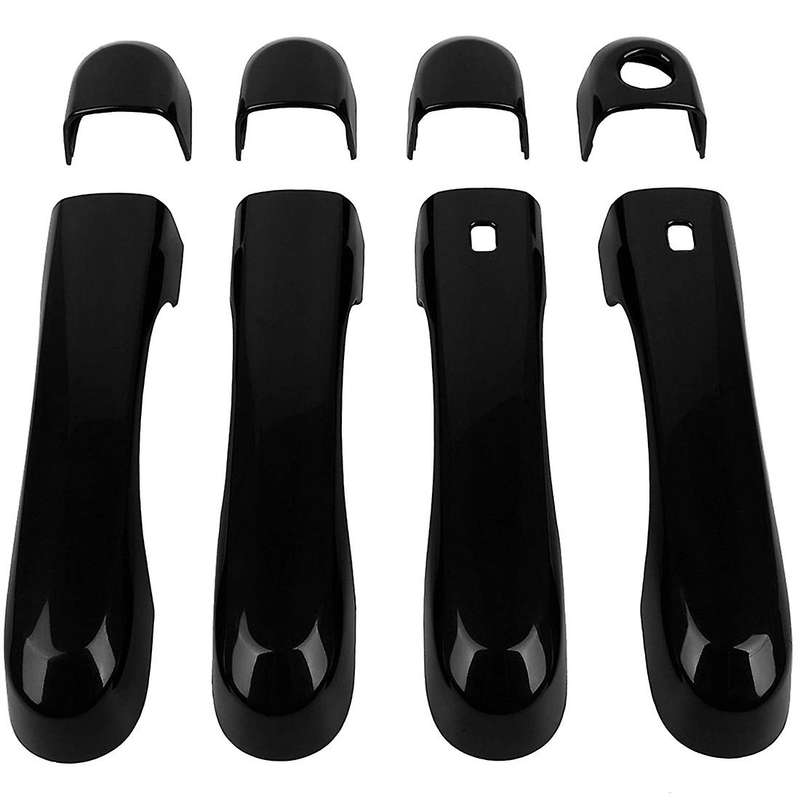 Door Grab Handle Bowl Decoration Cover Trim Sticker for 2016 2017 2018 2019 2020 2021 Exterior Acces