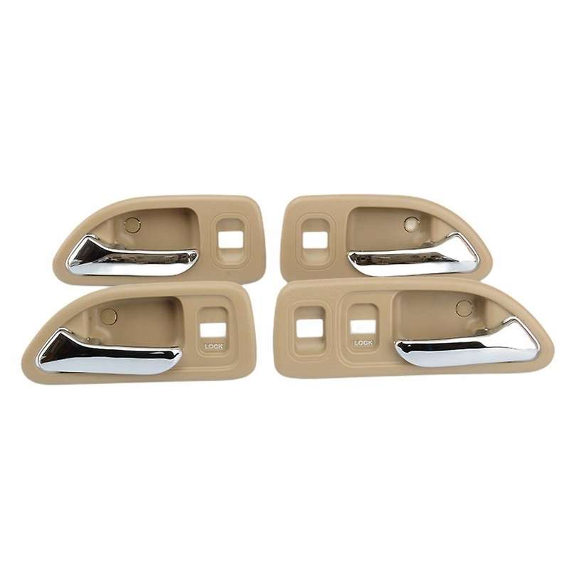 Door Handles Chrome Interior Inside Inner Front Rear Driver Passenger Side for Accord 1994-1997
