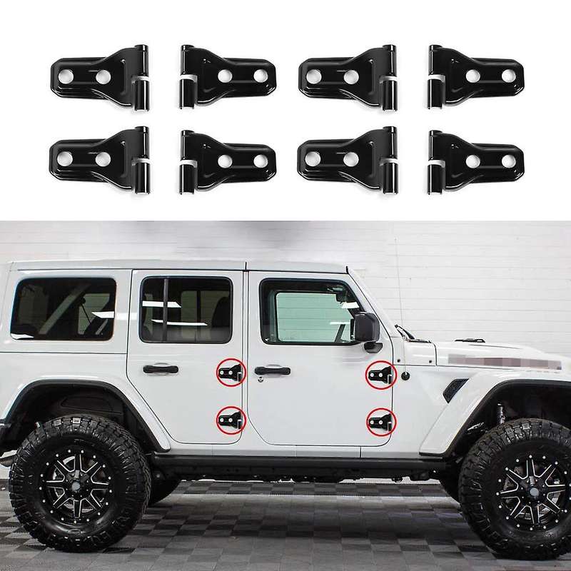 Door Hinge Cover Protector Trim Kit for 2018-2019 Wrangler JL & Unlimited Car Accessories
