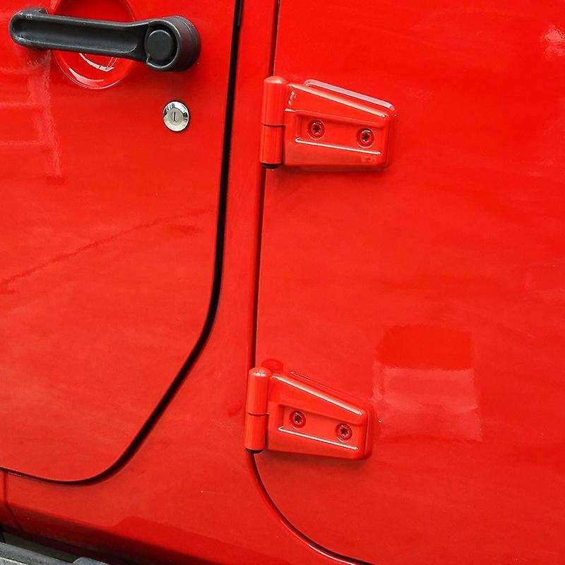 Door Hinge Covers Protector Fits for Wranlger Unlimited Sports Accessories 2007-2018 JK JKU 8Pcs