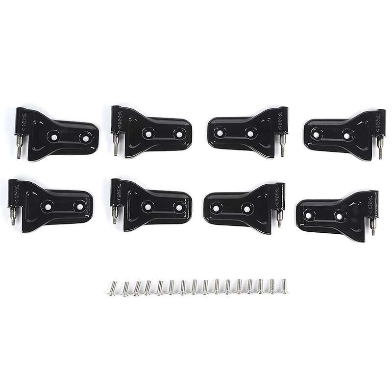 Door Hinge Kit, 8PCS Front Door Rear Door Hinges for Wrangler JL 4-Door 2018-2022 JT 2020-2022 ,Blac