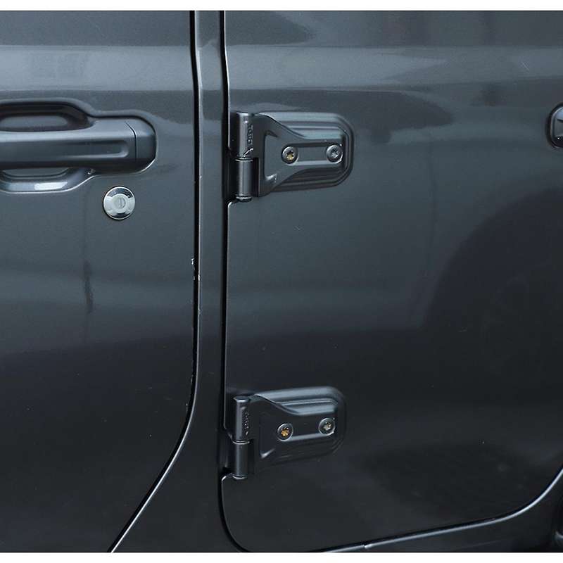 Door Hinge Kit, 8PCS Front Door Rear Door Hinges for Wrangler JL 4-Door 2018-2022 JT 2020-2022 ,Blac