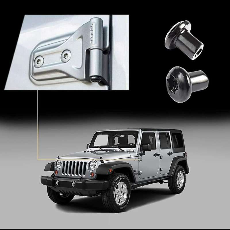 Door Hinge Nuts for 2007-2021 JK JL Sports Freedom JT 6511744AA Door Hinge Bolt 8 PCS