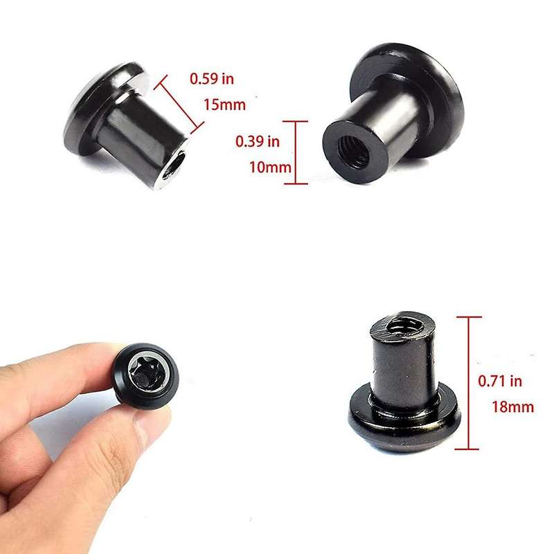 Door Hinge Nuts for 2007-2021 JK JL Sports Freedom JT 6511744AA Door Hinge Bolt 8 PCS