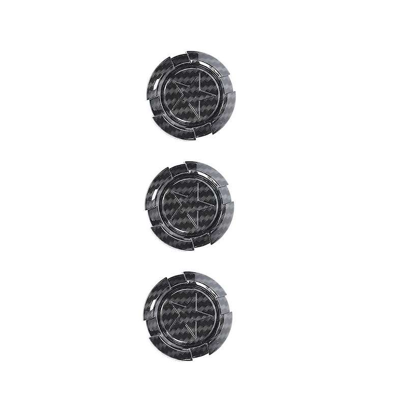 Door Key Jack Trim Cover Pentagram for 1997-2022 Wrangler TJ JK JL & JT Carbon Fiber