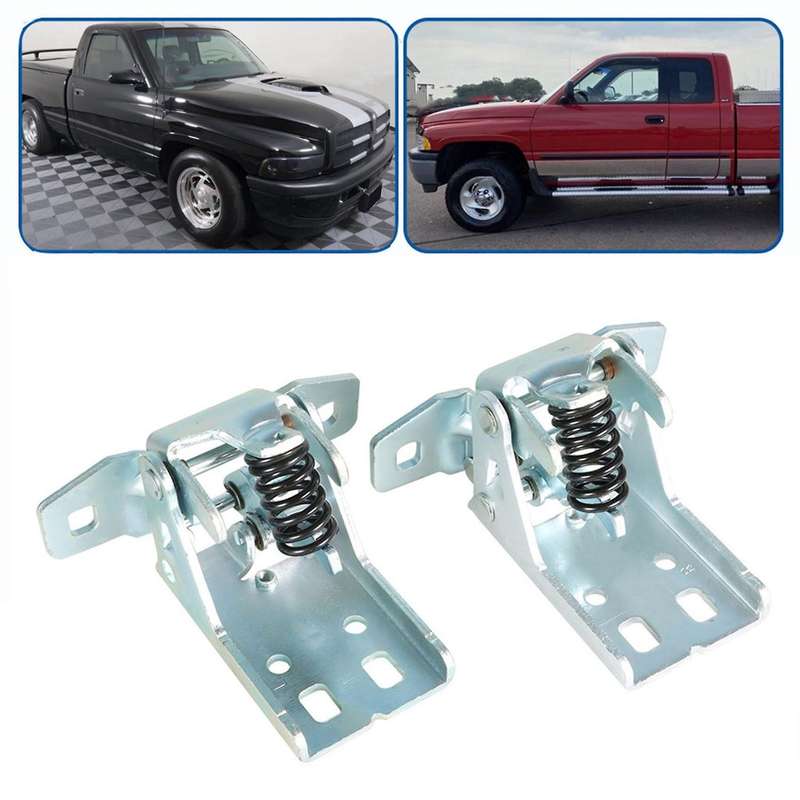 Door Hinge Upper Left & Right Pair for 1994-2002 Ram 1500 2500 3500 Truck 55075957AC, 55075956AC