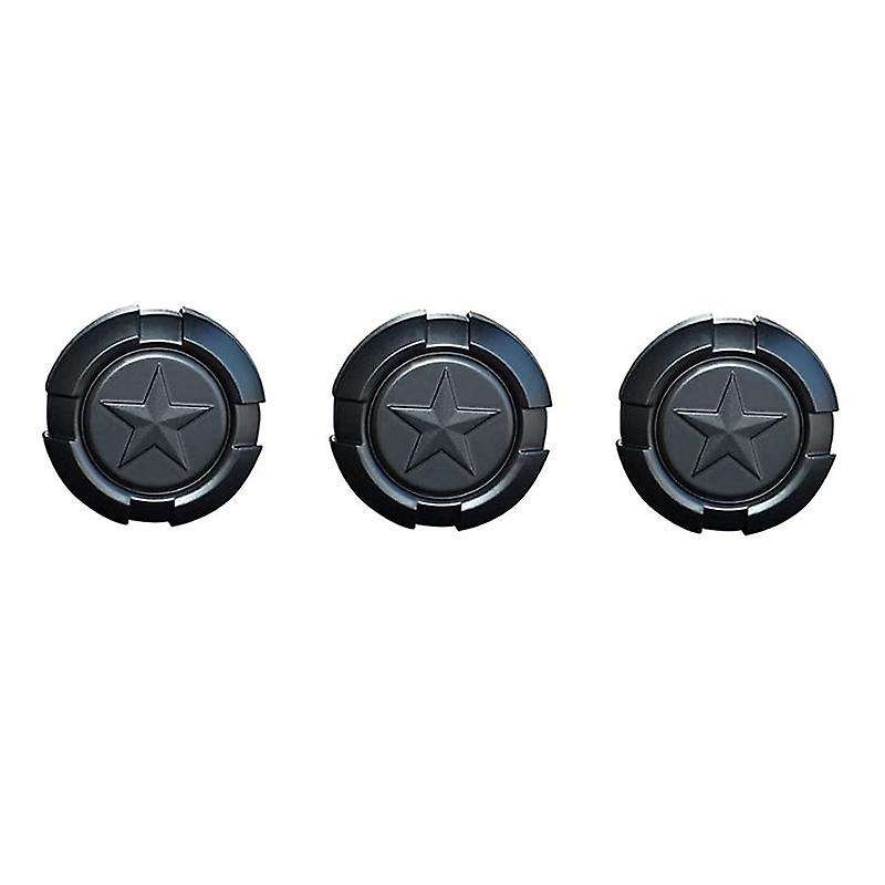 Door Key Trim Cover for 1997-2022 Wrangler Tj Jk Jl & Jt, Black, Pentagram