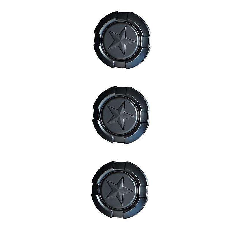 Door Key Trim Cover for 1997-2022 Wrangler Tj Jk Jl & Jt, Black, Pentagram