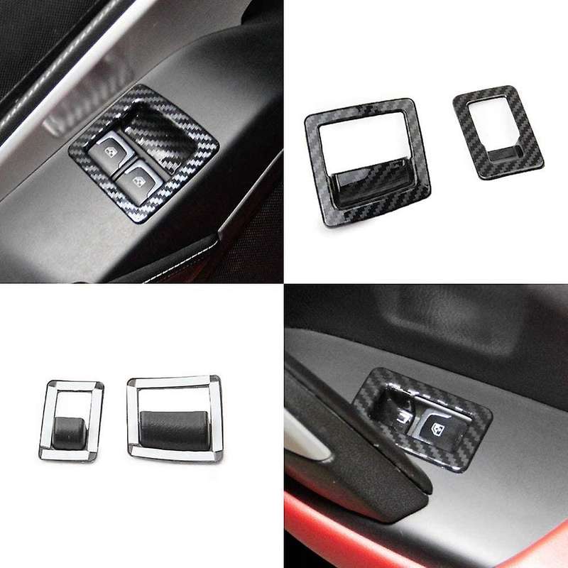 Door Lift Switch Cover for Corvette C7 2014 2015 2016 2017 2018 2019 Accessories Abs Carbon Fiber
