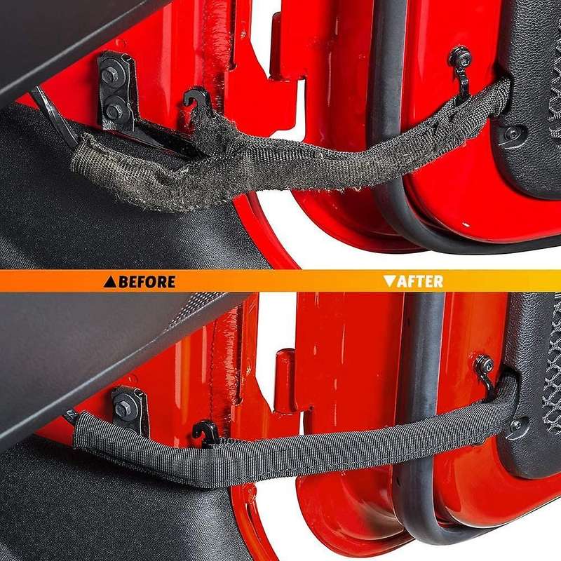 Door Limiting Straps Swing Door Check Limiter for 2007-2018 Wrangler JK JKU 2/4 Door, Interior Acces