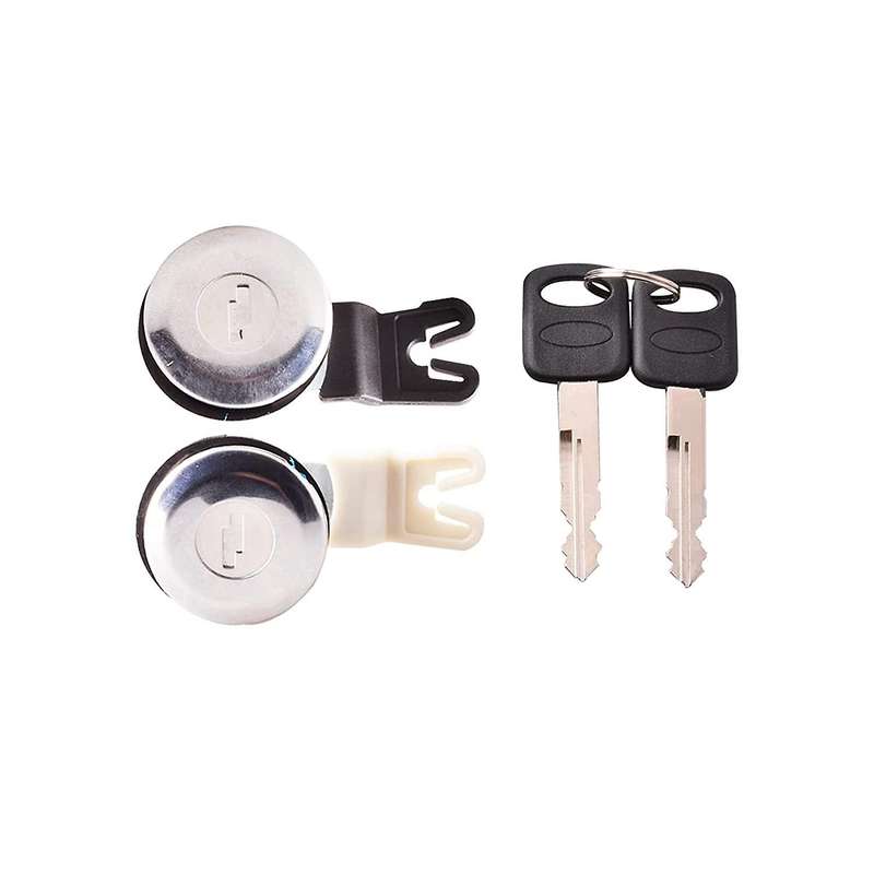 Door Lock Cylinder&Key Set Compatible for E150 E250 Econoline Van F250 Super Duty Truck Explorer Doo