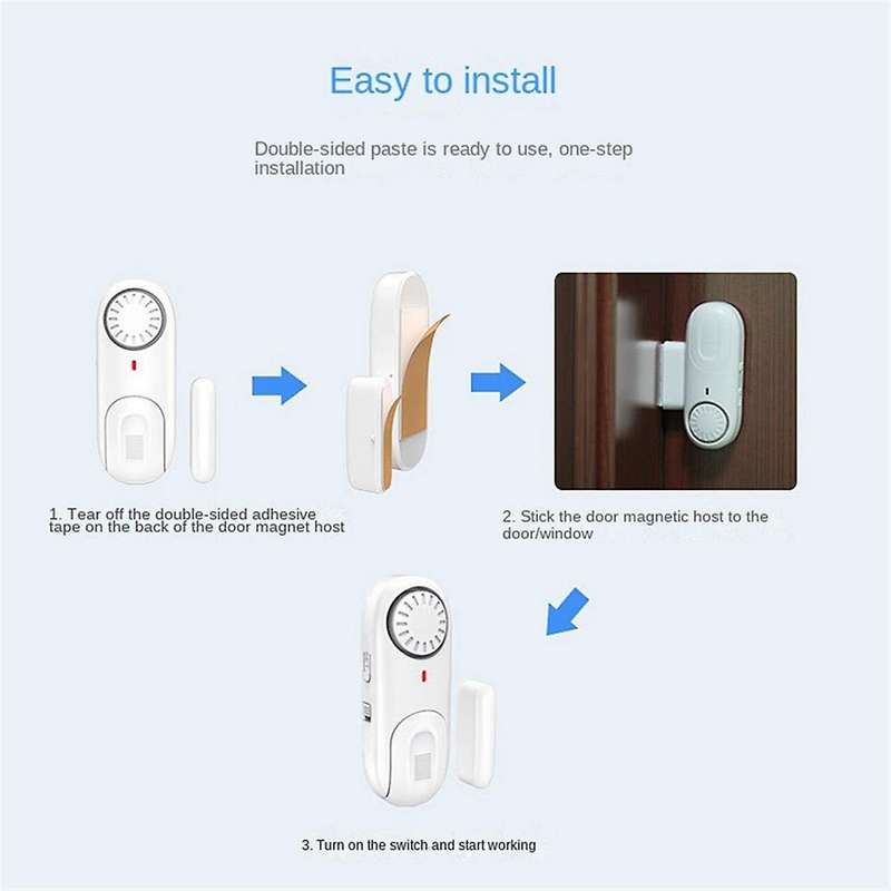 Door Open Alarm Smart Door Window Sensor Smart Home Door Detectors Door and Window Burglar Alarms