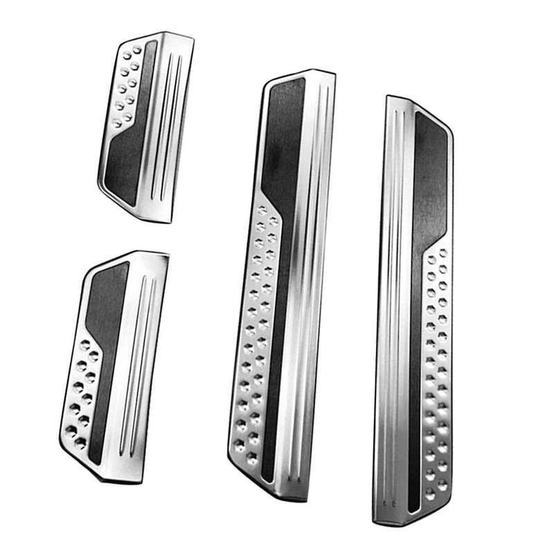 Door Sill Scuff Plate Guard Protector Cover Trim for Vezel -v E:hev 21-22 Exterior Outer Welcome Pe