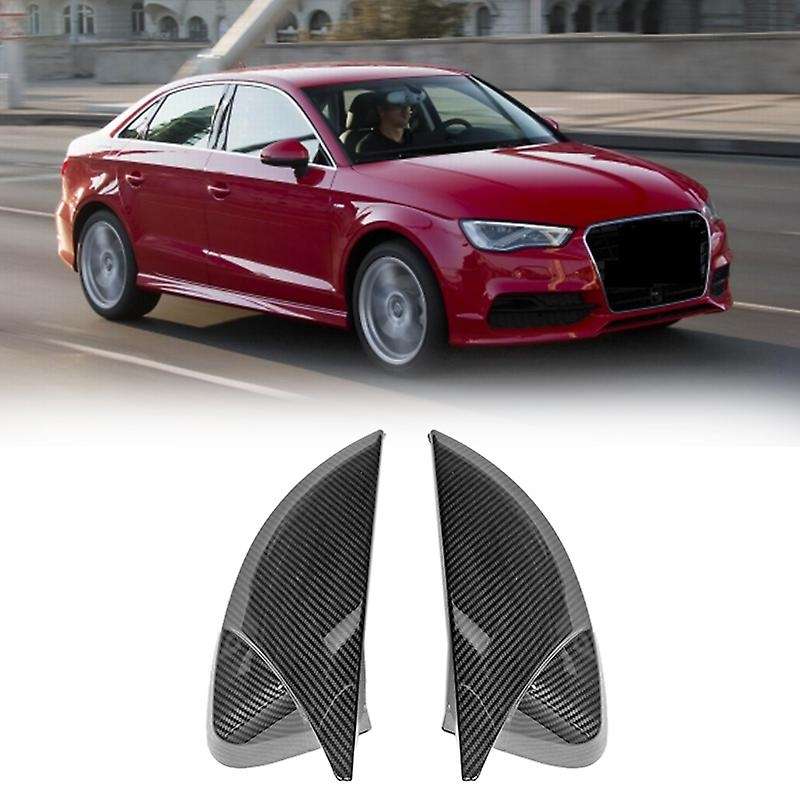 Door Side Wing Rearview Mirror Cover Cap Decoration Trim Shell for  A3 S3 8V RS3 2013-2018