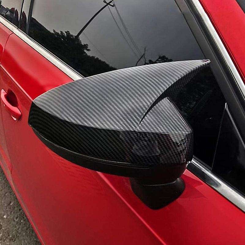 Door Side Wing Rearview Mirror Cover Cap Decoration Trim Shell for  A3 S3 8V RS3 2013-2018