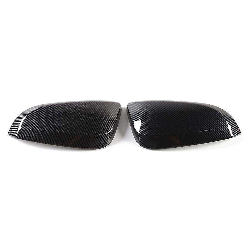 Door Side Rearview Mirror Cover Trim ABS for 4Runner 2017-2020 2014-2019, Carbon Fiber