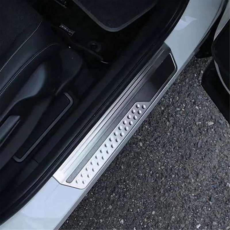 Door Sill Scuff Plate Guard Protector Cover Trim for Vezel -v E:hev 21-22 Exterior Outer Welcome Ped