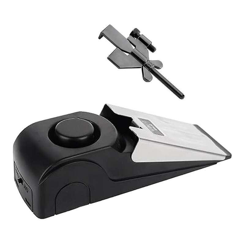 Door Stop Alarm with Security Alarm, Siren Door Stop with Portable Door Lock, Floor Wedge Security A