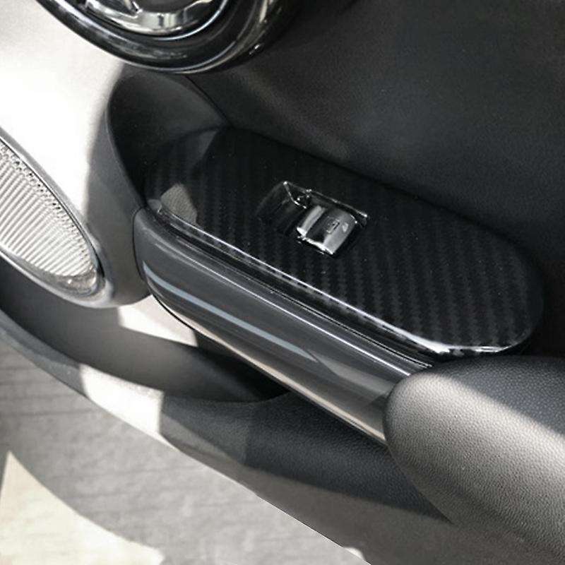 Door Window Control Covers Lifter Switch Interior Mouldings Handrail Cover Sticker Case for F55 F56