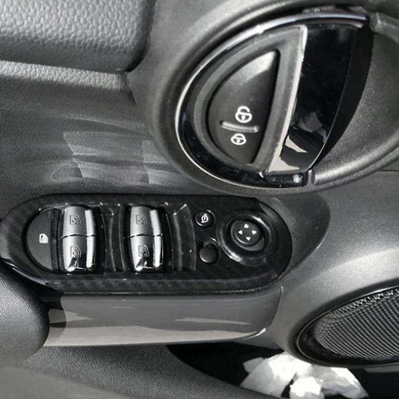Door Window Control Covers Lifter Switch Interior Mouldings Handrail Cover Sticker Case for F55 F56