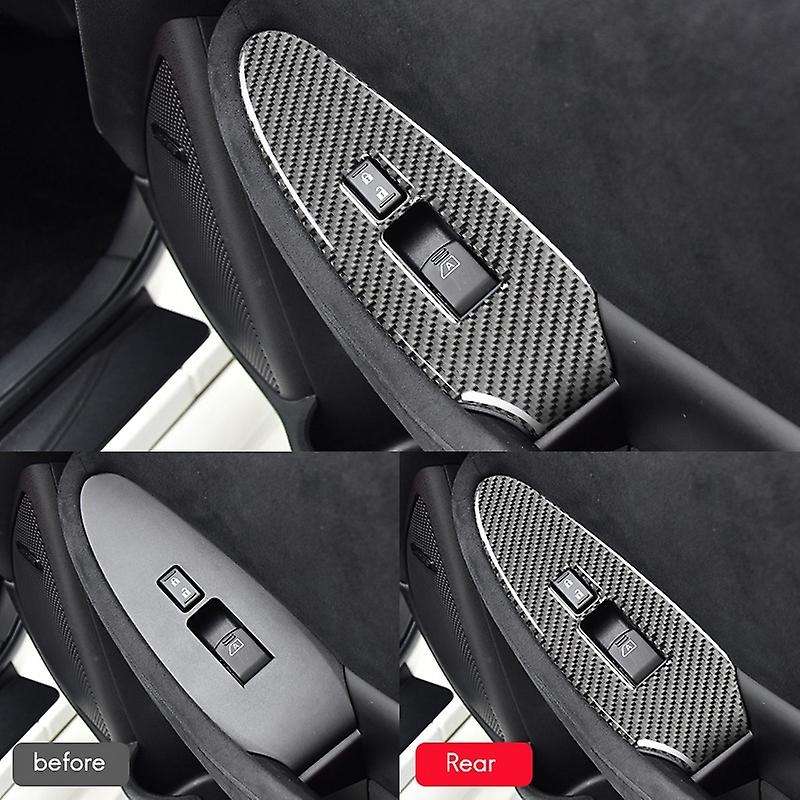 Door Window Lift Control Panel Cover Sticker for 370Z Basic Edition Modified Interior Car Accessorie