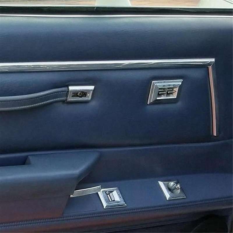 Door Window Switch Driver Side for Pickup Truck Chrome 2 Button