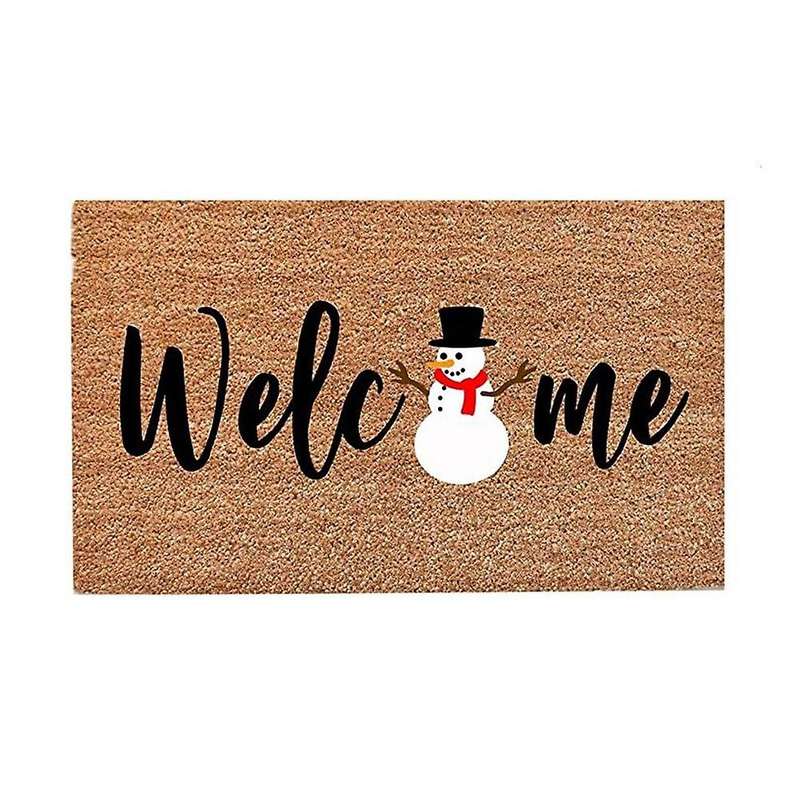 Doormat Indoor Entrance Christmas Doormat Welcome Home Carpet Front Door Mat Decorations Santa Xmas