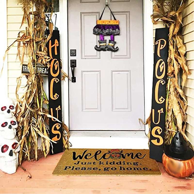 Doormat for Front Door, Halloween Decorative Doormats Welcome Home Decorations Anti-Slip Outdoor Doo