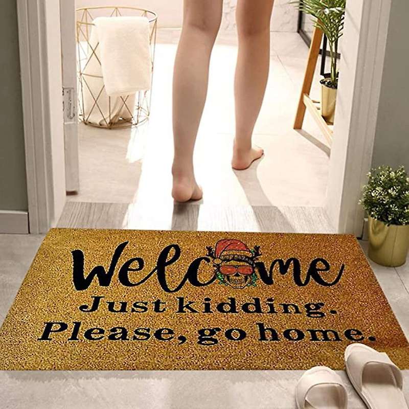 Doormat for Front Door, Halloween Decorative Doormats Welcome Home Decorations Anti-Slip Outdoor Doo