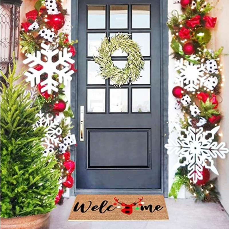 Doormat Indoor Entrance Christmas Deer Doormats Welcome Home Carpet Front Door Mat Decorations Chris