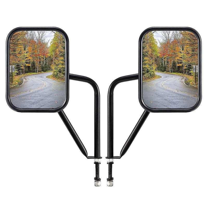 Doors Off Mirrors for Wrangler CJ YJ TJ JK JL & Unlimited, Wider Rearview Mirrors Square Door Side H