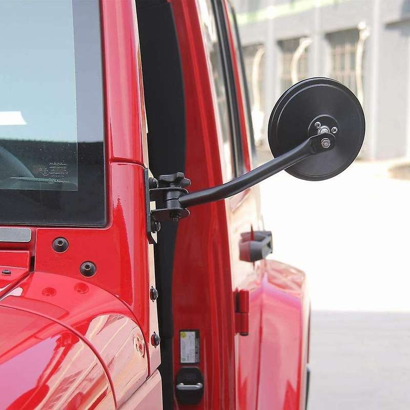 Doors Off Mirrors Quick Release Mirrors Exterior Accessories for Wrangler 1997-2006 TJ LJ & 2007-201