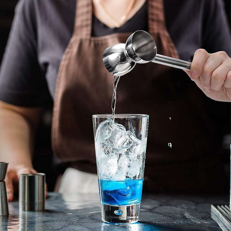 Double Cocktail Jigger,Double Jigger Cocktail Measuring Cup with Handle for Bar Home Measuring Tool