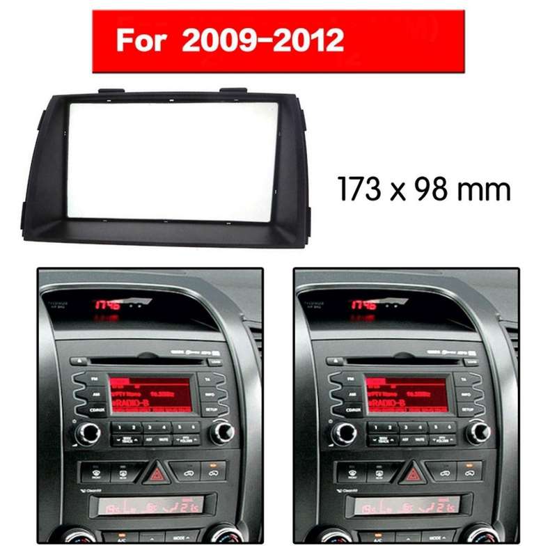 Double Din Car Radio Fascia Stereo Facia Trim Panel Frame DVD Dash Installation Surrounded Dash Kit