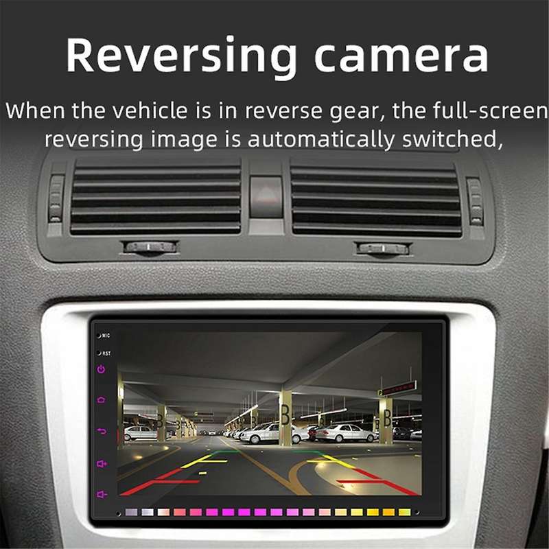 Double Din Car Stereo Carplay & Android Auto, 7 Inch Rgb Car Radio Touchscreen Bluetooth, Car Audio