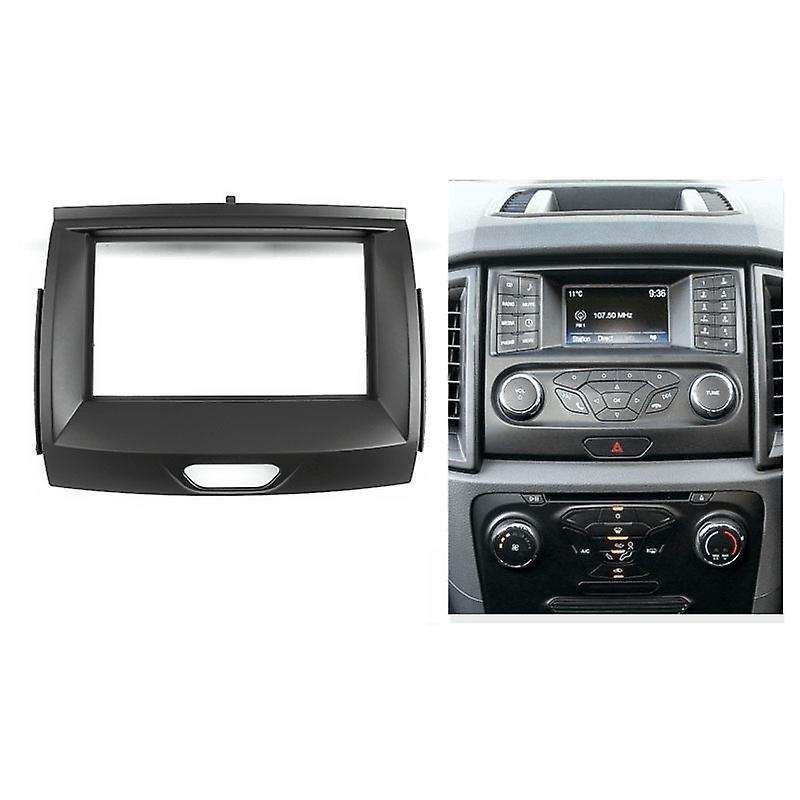 Double Din Car Fascia Radio Panel for Everest 2015+ Frame Dash Fitting Kit Install Face Plate Bezel