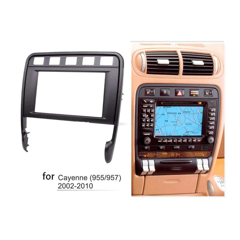 Double Din Car Radio Facia Stereo Fascia Panel Frame DVD Dash Installation Surrounded Trim Kit for P