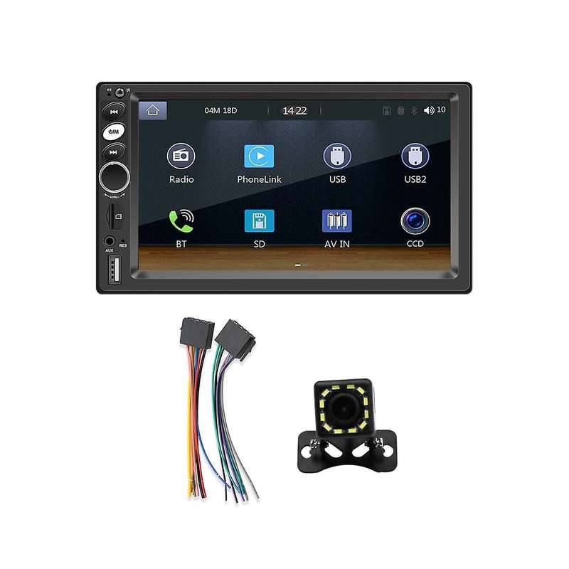 Double Din Car Stereo,carplay Android Auto 7in Touch Screen Radio Car Multimedia Player Mirror Link