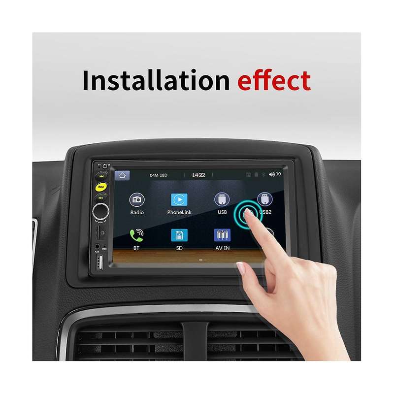 Double Din Car Stereo,carplay Android Auto 7in Touch Screen Radio Car Multimedia Player Mirror Link
