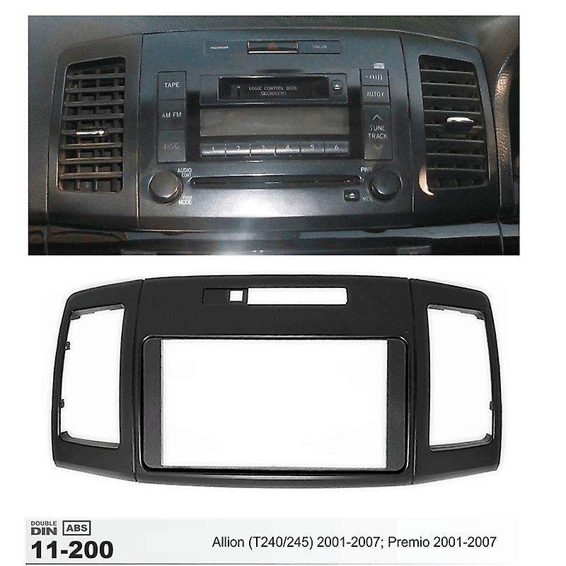 Double Din Refitting Car Radio Panel Fascia for Allion 240 Audio Cover Dash Trim Installation Frame