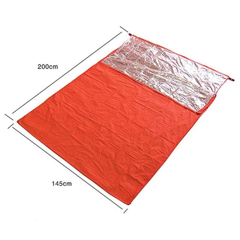Double Emergency Sleeping Bags Camping Mountaineering Insulation Outdoor Adventure Rescue Blanket fo