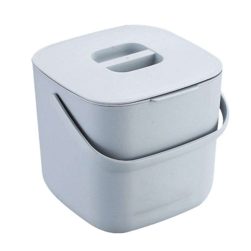 Double Layer Kitchen Food Waste Trash Can Compost with Drainer Rubbish Container Organizer Accessor