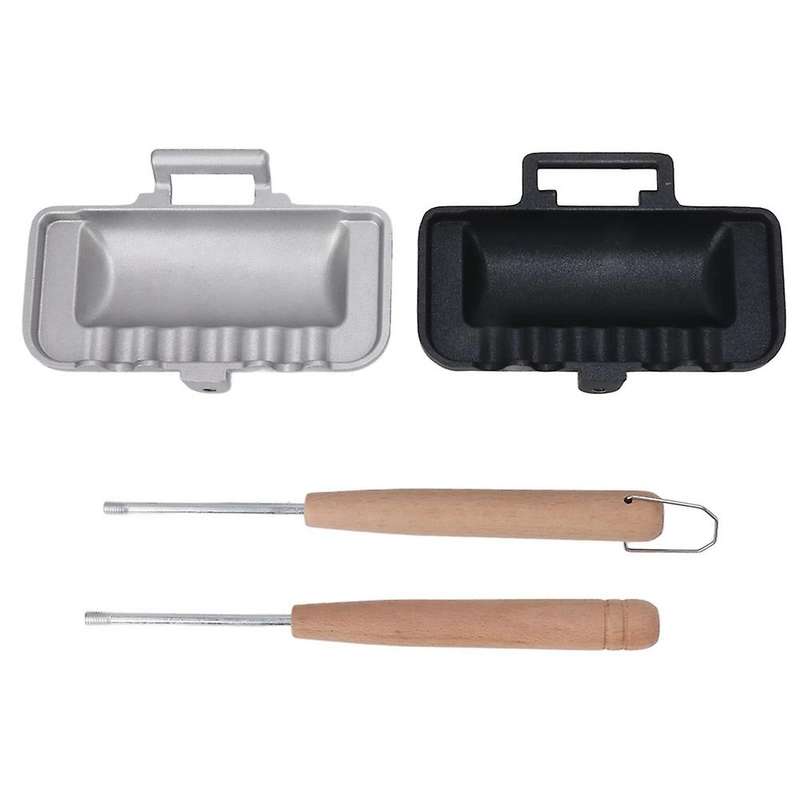 Double Sided Frying Pan, Sandwich Baking Pan Pancake Pan Breakfast Sandwich Maker with Removable Woo
